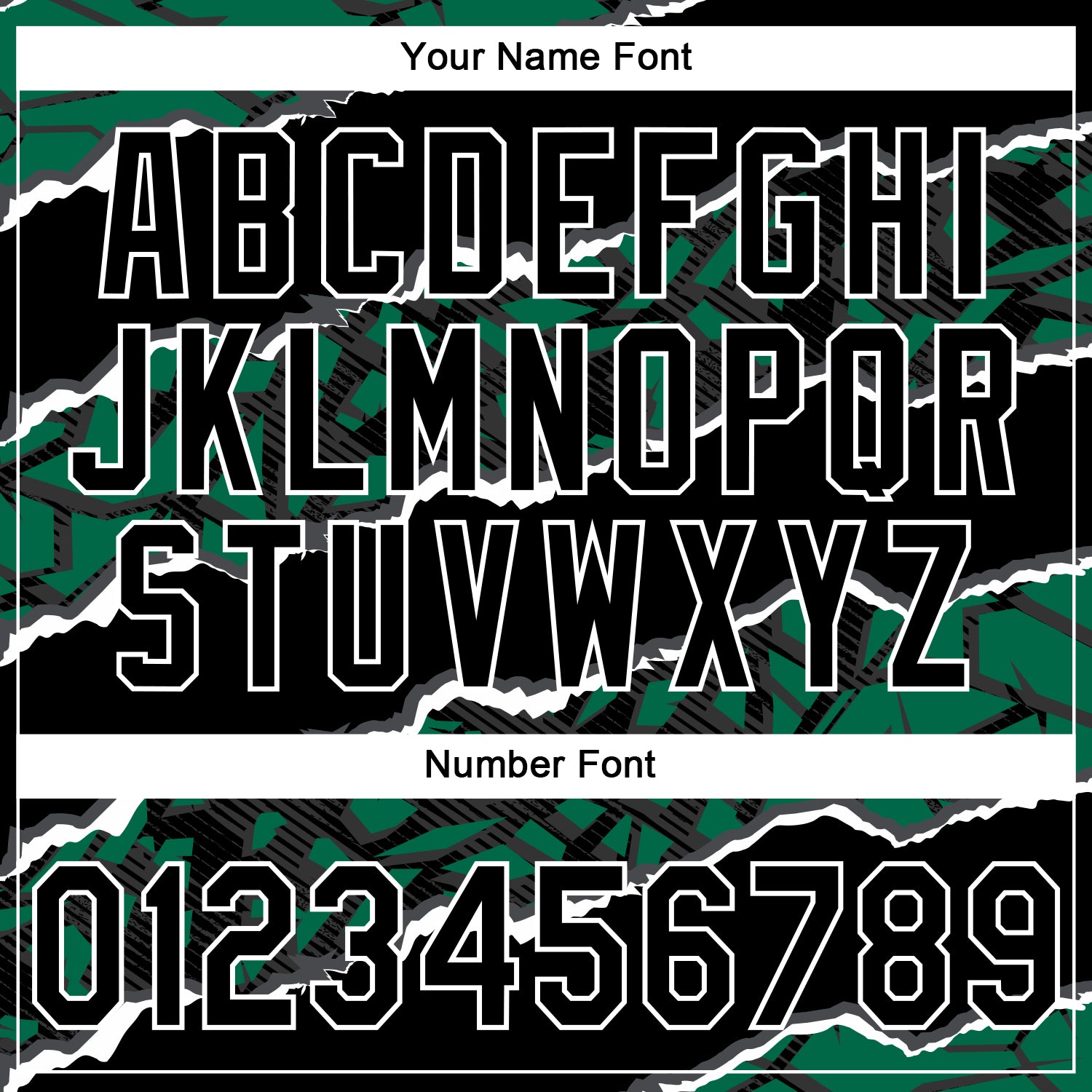 Custom Stitched Black Kelly Green-White 3D Pattern Design Torn Paper Style Sports Pullover Sweatshirt Hoodie