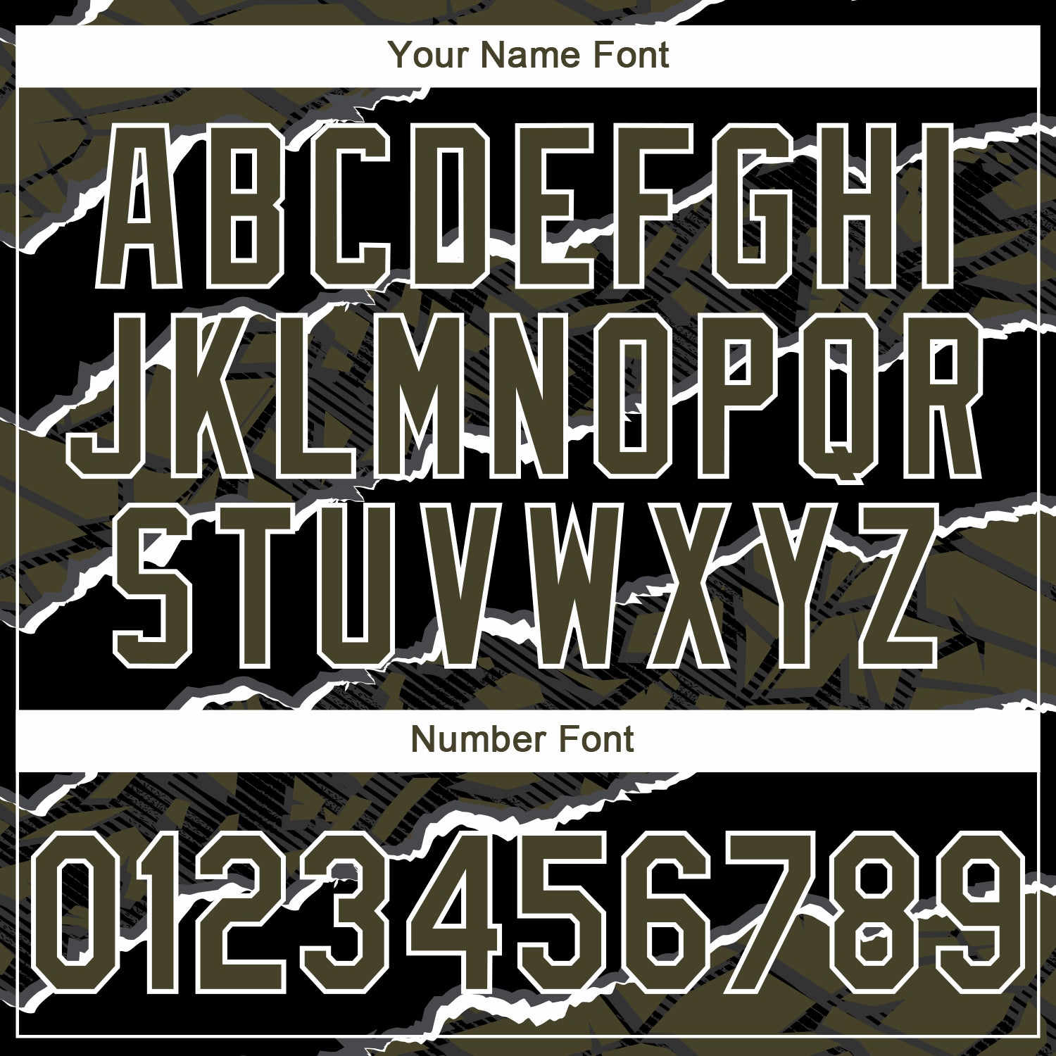 Custom Stitched Black Olive-White 3D Pattern Design Torn Paper Style Sports Pullover Sweatshirt Hoodie