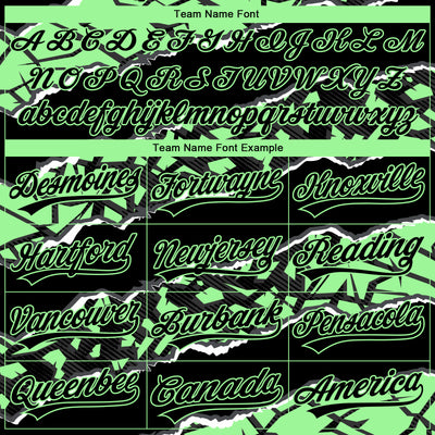 Custom Stitched Black Pea Green-White 3D Pattern Design Torn Paper Style Sports Pullover Sweatshirt Hoodie