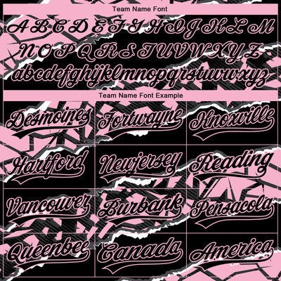 Custom Stitched Black Light Pink-White 3D Pattern Design Torn Paper Style Sports Pullover Sweatshirt Hoodie