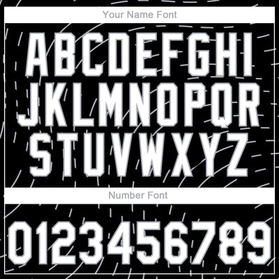 Custom Stitched Black White-Gray 3D Pattern Design Line Sportswear Pullover Sweatshirt Hoodie