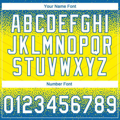 Custom Stitched Blue White-Light Yellow 3D Pattern Design Line Sportswear Pullover Sweatshirt Hoodie