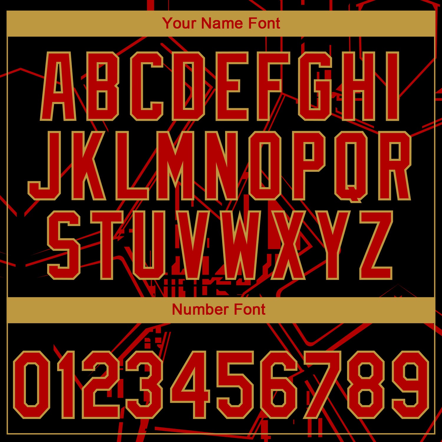 Custom Stitched Black Red-Old Gold 3D Pattern Design Line Sportswear Pullover Sweatshirt Hoodie