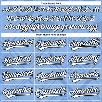 Custom Stitched Light Blue White-Black 3D Pattern Design Line Sportswear Pullover Sweatshirt Hoodie