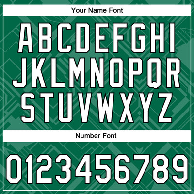 Custom Stitched Kelly Green White-Black 3D Pattern Design Line Sportswear Pullover Sweatshirt Hoodie