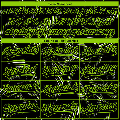 Custom Stitched Black Neon Green-White 3D Pattern Design Line Sportswear Pullover Sweatshirt Hoodie