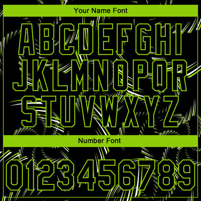 Custom Stitched Black Neon Green-White 3D Pattern Design Line Sportswear Pullover Sweatshirt Hoodie