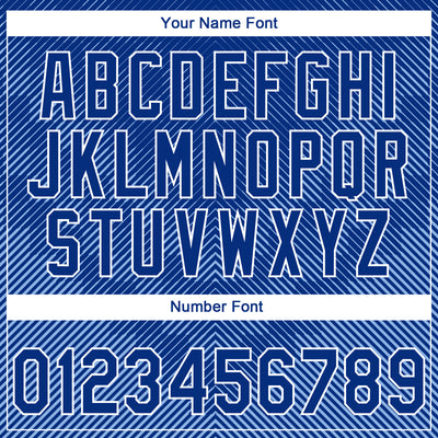 Custom Stitched Royal White 3D Pattern Design Line Sportswear Pullover Sweatshirt Hoodie