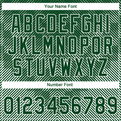 Custom Stitched Green White 3D Pattern Design Line Sportswear Pullover Sweatshirt Hoodie