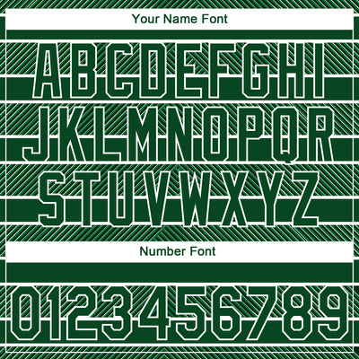 Custom Stitched Green White 3D Pattern Design Line Sportswear Pullover Sweatshirt Hoodie