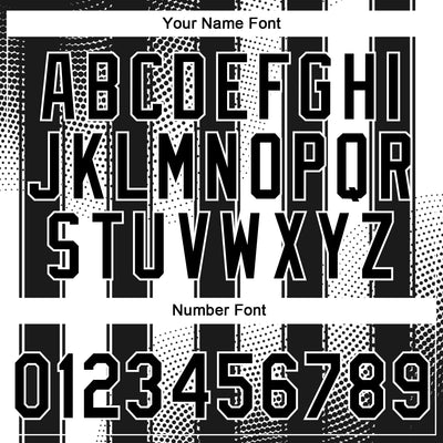 Custom Stitched Black White 3D Pattern Design Line Sportswear Pullover Sweatshirt Hoodie