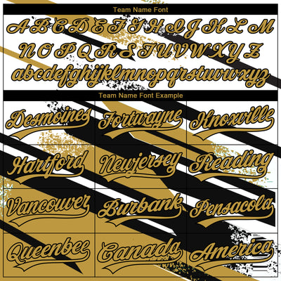 Custom Stitched Old Gold Black-White 3D Pattern Design Line Sportswear Pullover Sweatshirt Hoodie