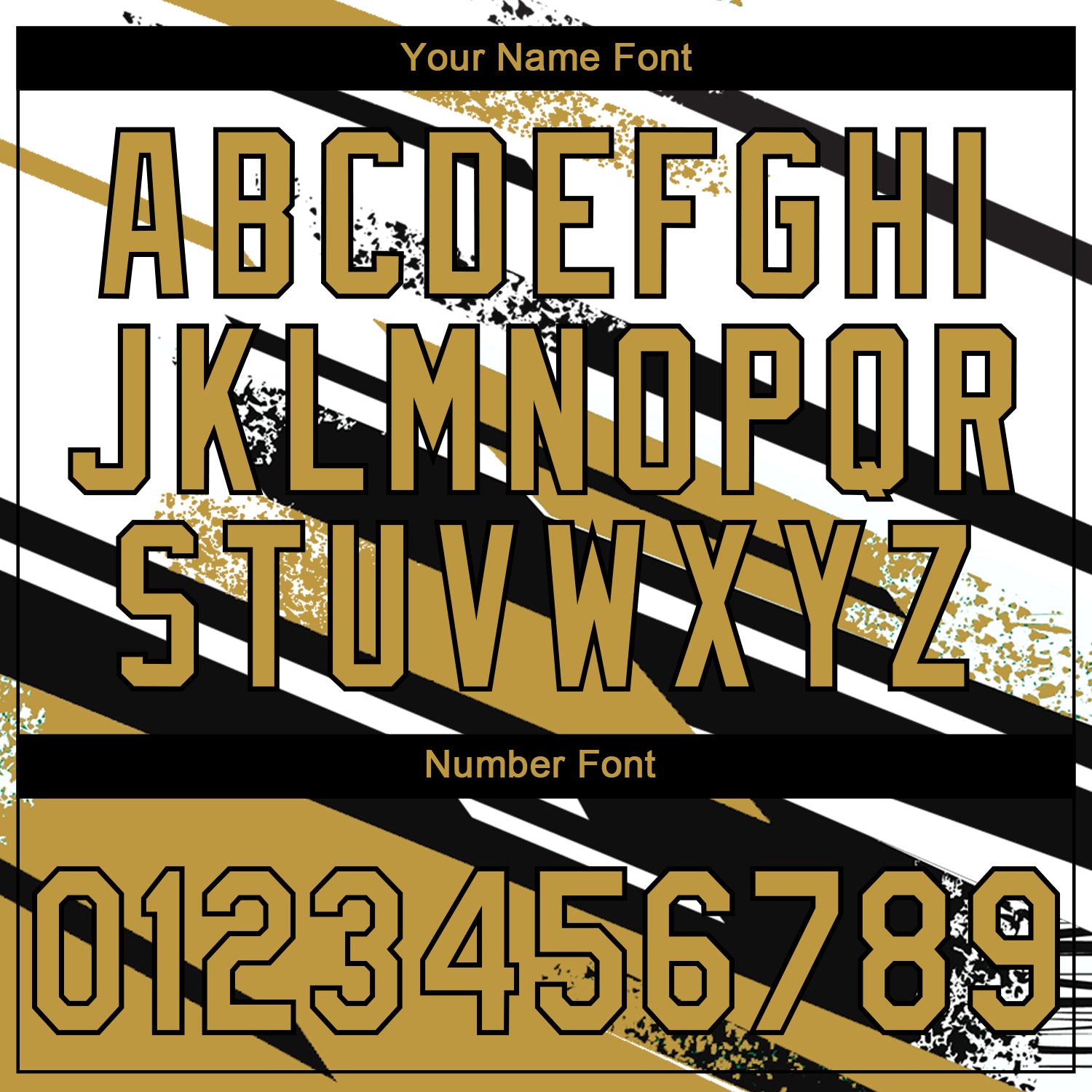 Custom Stitched Old Gold Black-White 3D Pattern Design Line Sportswear Pullover Sweatshirt Hoodie