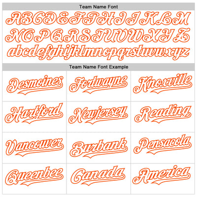 Custom White Orange 3D Urban City Edition Sports Authentic Baseball Jersey