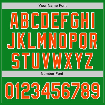 Custom Grass Green Orange-White 3D Urban City Edition Sports Authentic Baseball Jersey