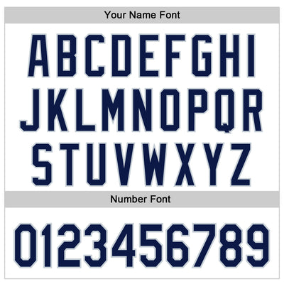 Custom White Navy-Silver 3D Urban City Edition Sports Authentic Baseball Jersey