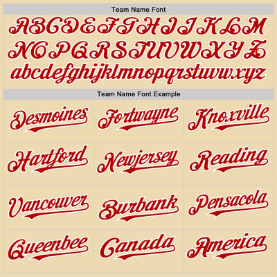 Custom Cream Red Black-White 3D Urban City Edition Sports Authentic Baseball Jersey