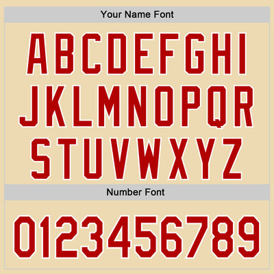 Custom Cream Red Black-White 3D Urban City Edition Sports Authentic Baseball Jersey