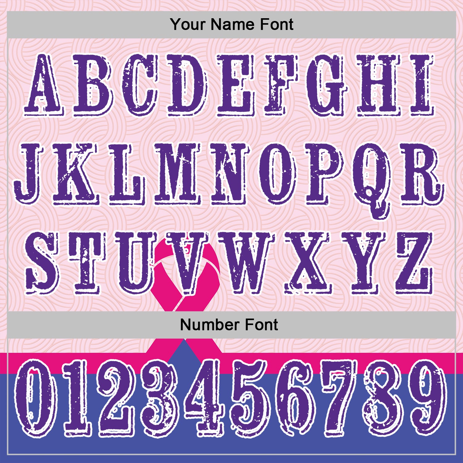 Custom Light Pink Purple Pink-White 3D Pink Ribbon Breast Cancer Awareness Women Health Care Support Sports Pullover Sweatshirt Hoodie