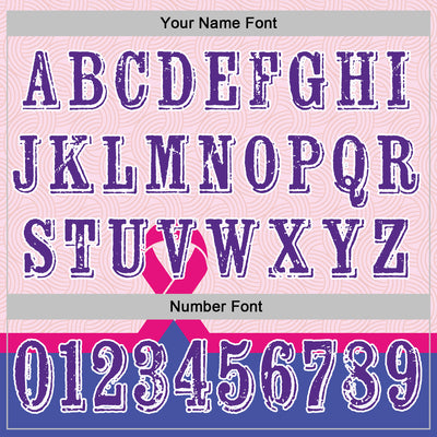 Custom Light Pink Purple Pink-White 3D Pink Ribbon Breast Cancer Awareness Women Health Care Support Sports Pullover Sweatshirt Hoodie