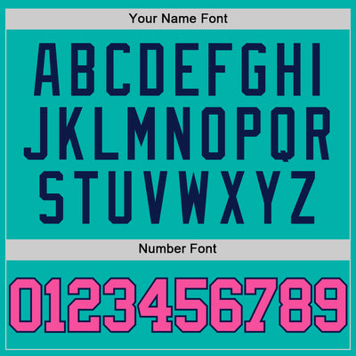 Custom Aqua Pink-Navy Authentic Basketball Jersey