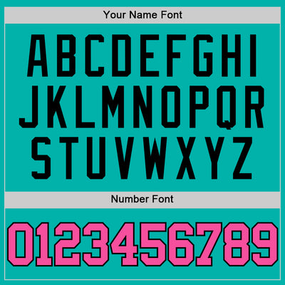 Custom Aqua Pink-Black Authentic Basketball Jersey