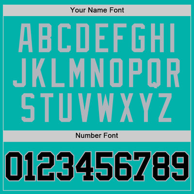 Custom Aqua Black-Gray Authentic Basketball Jersey