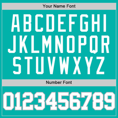 Custom Aqua White-Gray Authentic Basketball Jersey