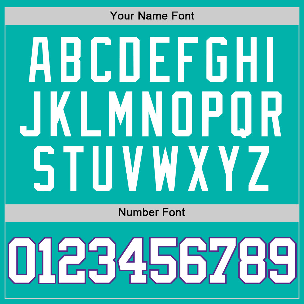 Custom Aqua White-Purple Authentic Basketball Jersey