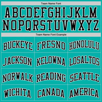 Custom Aqua Black-White Authentic Basketball Jersey