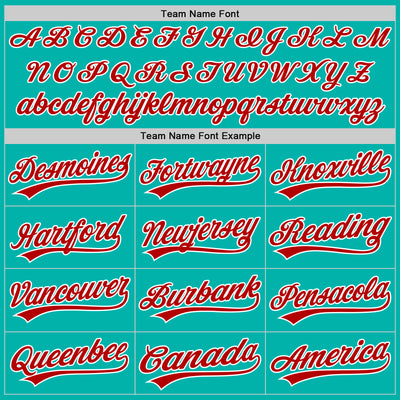 Custom Stitched Aqua Red-White Baseball Pullover Sweatshirt Hoodie