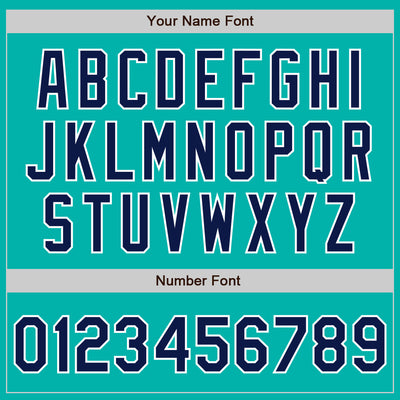 Custom Stitched Aqua Navy-White Baseball Pullover Sweatshirt Hoodie