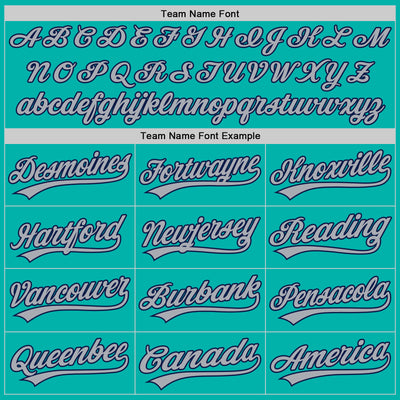 Custom Stitched Aqua Gray-Navy Baseball Pullover Sweatshirt Hoodie