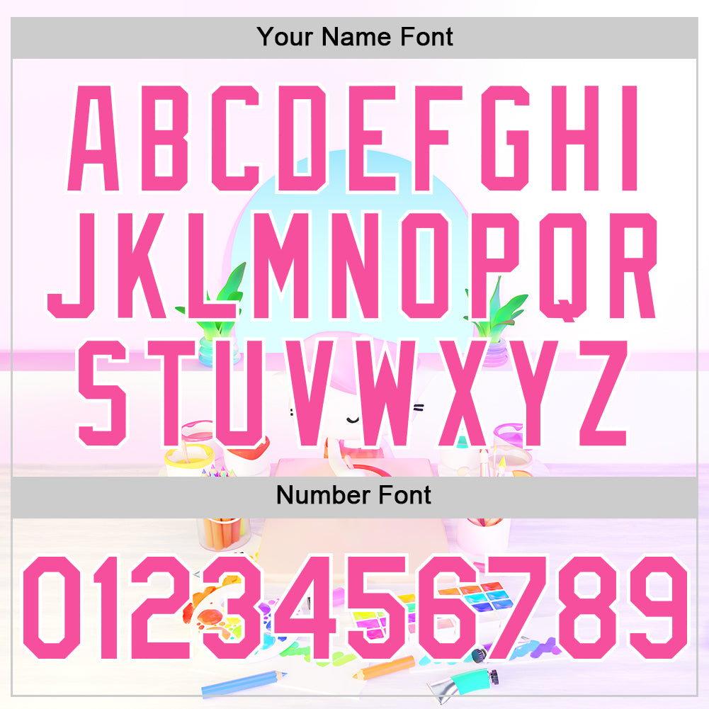 Custom Light Pink Pink-White 3D Cindy Suen Artist Authentic Baseball Jersey