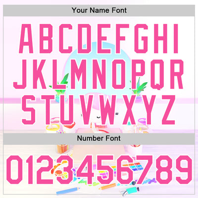 Custom Light Pink Pink-White 3D Cindy Suen Artist Authentic Baseball Jersey