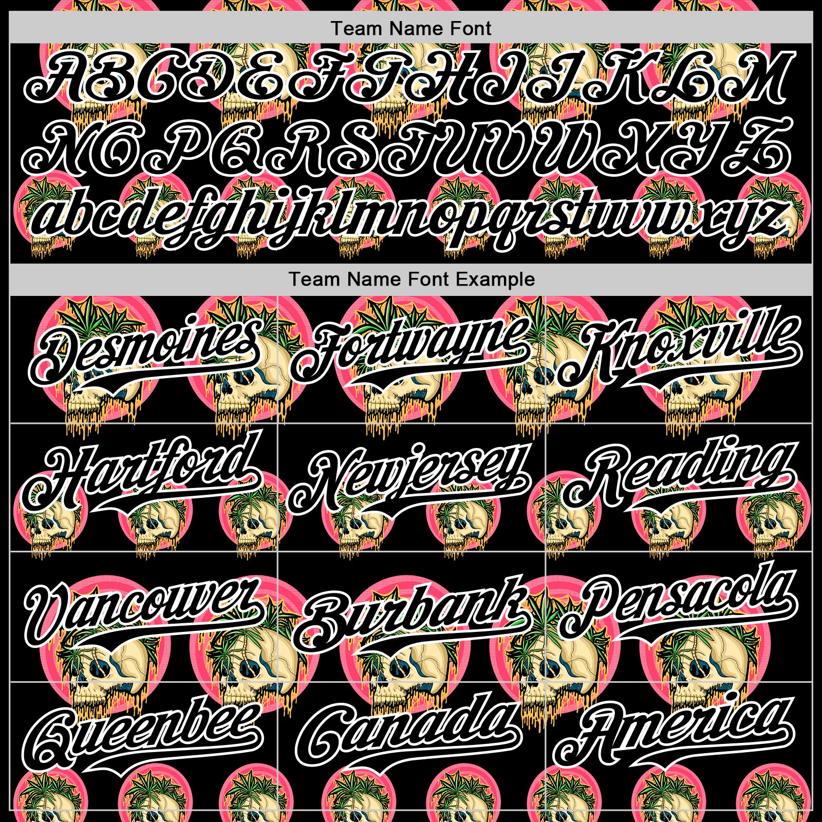 Custom Black White 3D Illymakes Drippy Tropical Skulls Authentic Baseball Jersey