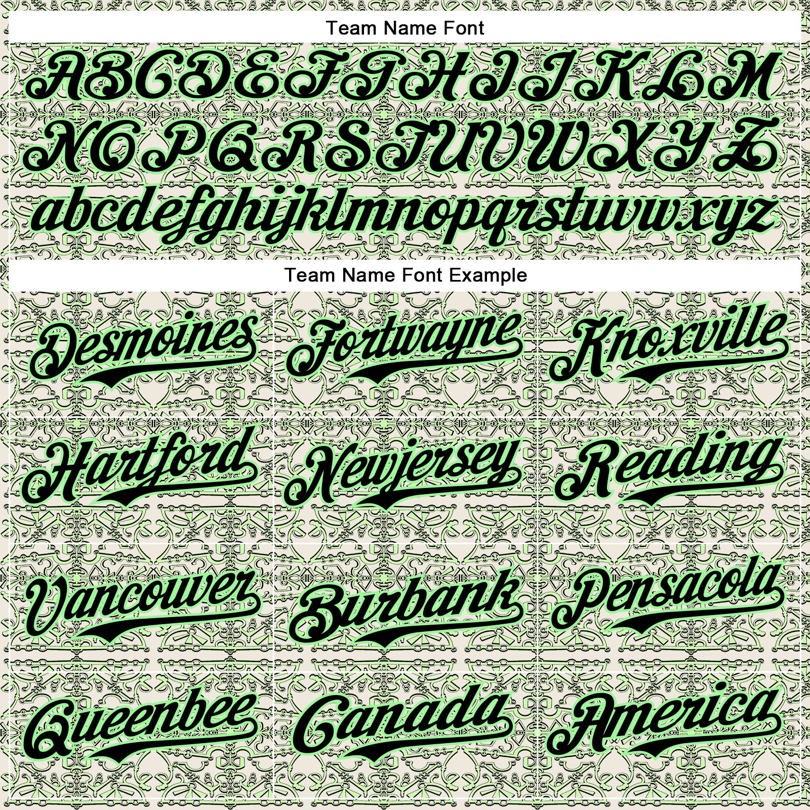 Custom Cream Black-Pea Green 3D KYLMAX HUBTUHAN Authentic Baseball Jersey