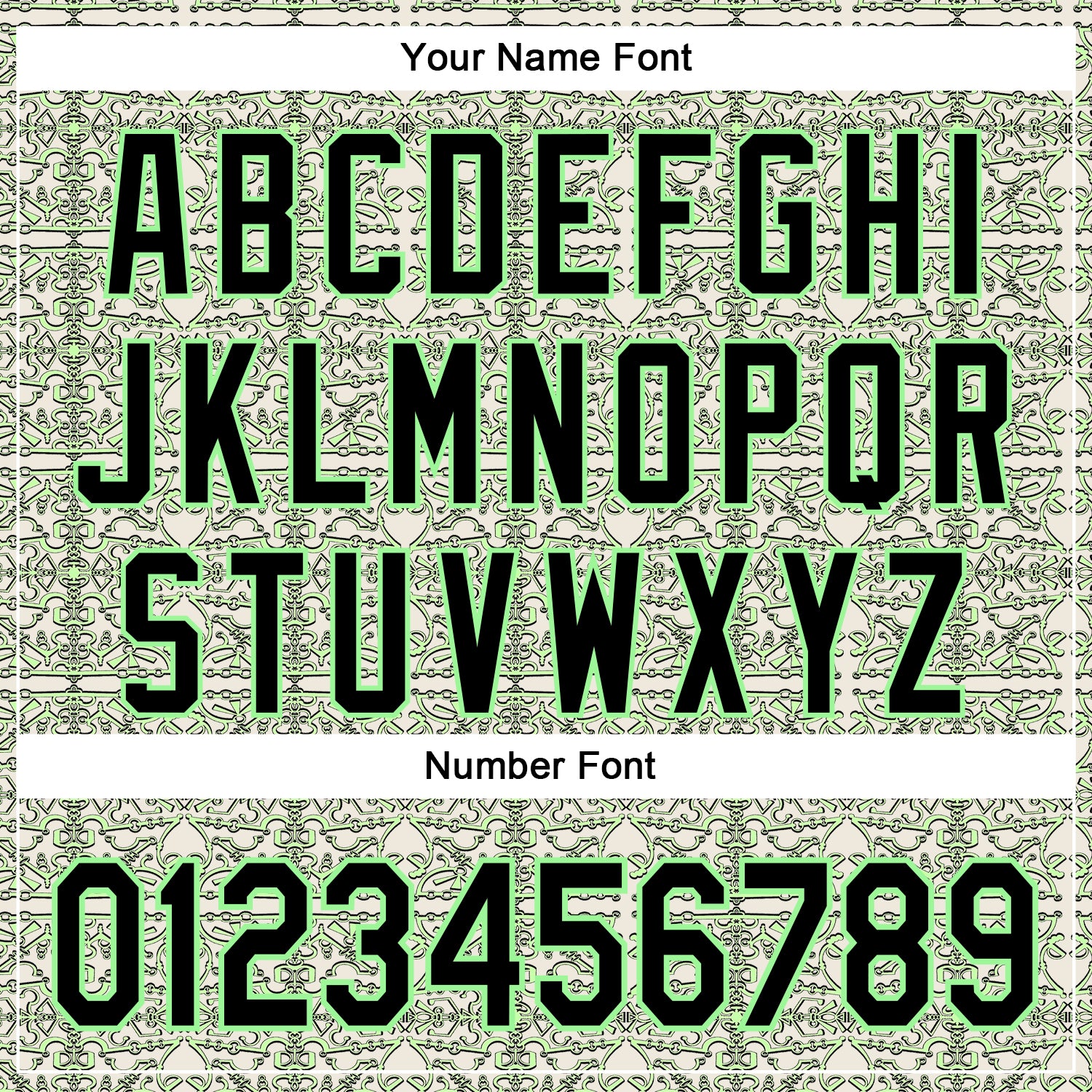 Custom Cream Black-Pea Green 3D KYLMAX HUBTUHAN Authentic Baseball Jersey