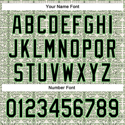 Custom Cream Black-Pea Green 3D KYLMAX HUBTUHAN Authentic Baseball Jersey