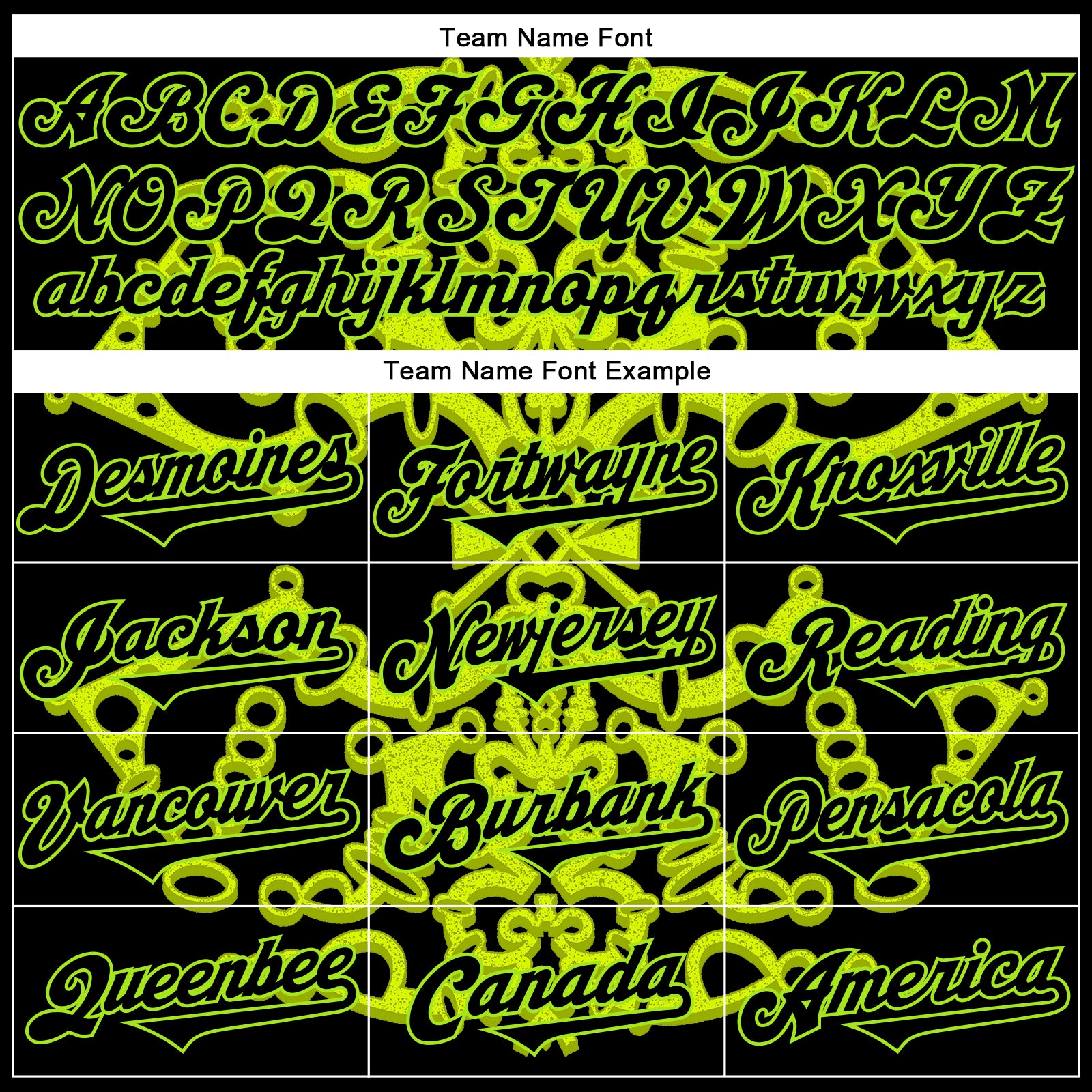 Custom Black Neon Green 3D KYLMAX HUBTUHAN Authentic Baseball Jersey