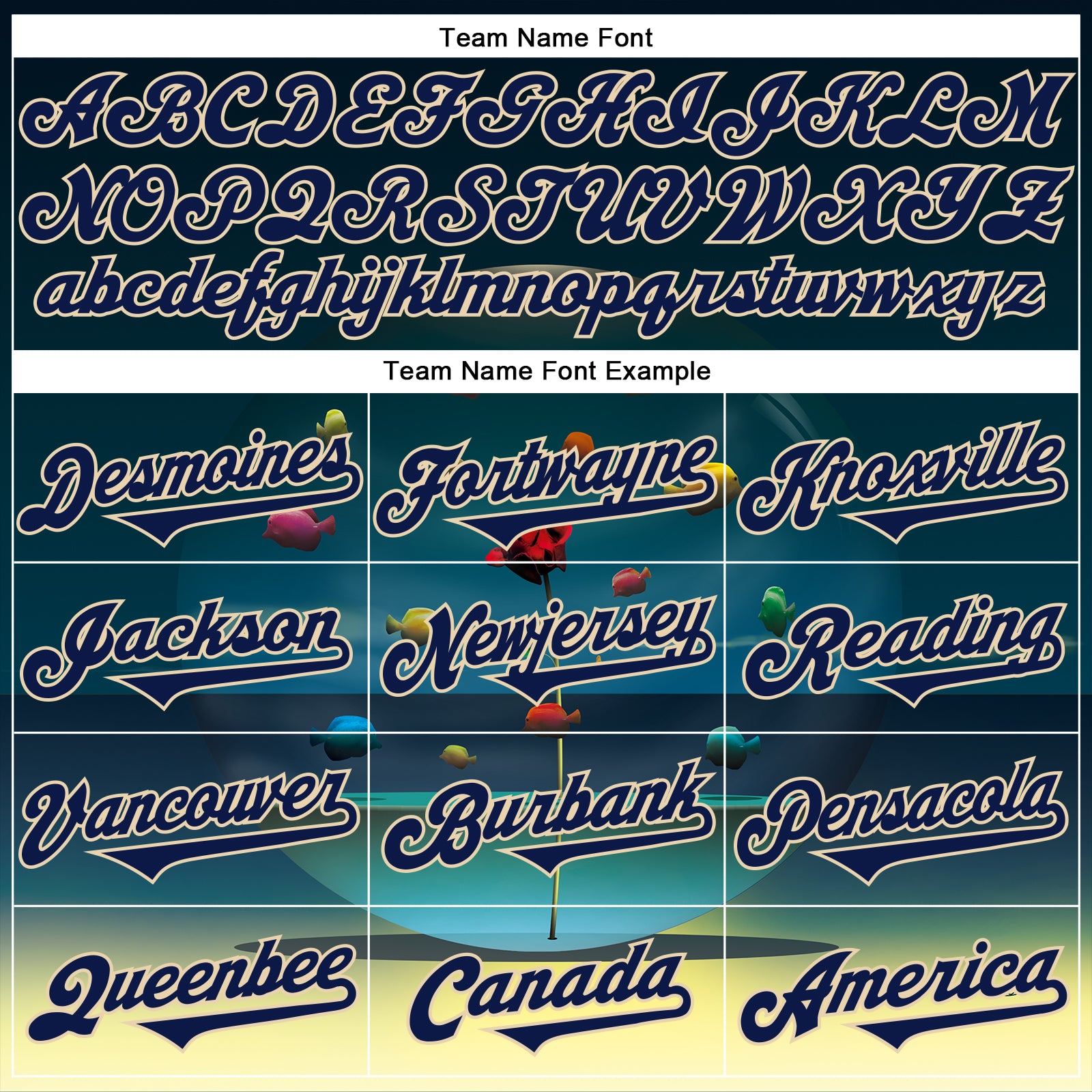 Custom Blue Navy-City Cream 3D Marcel Caram The Round Aquarium Blue Version Authentic Baseball Jersey