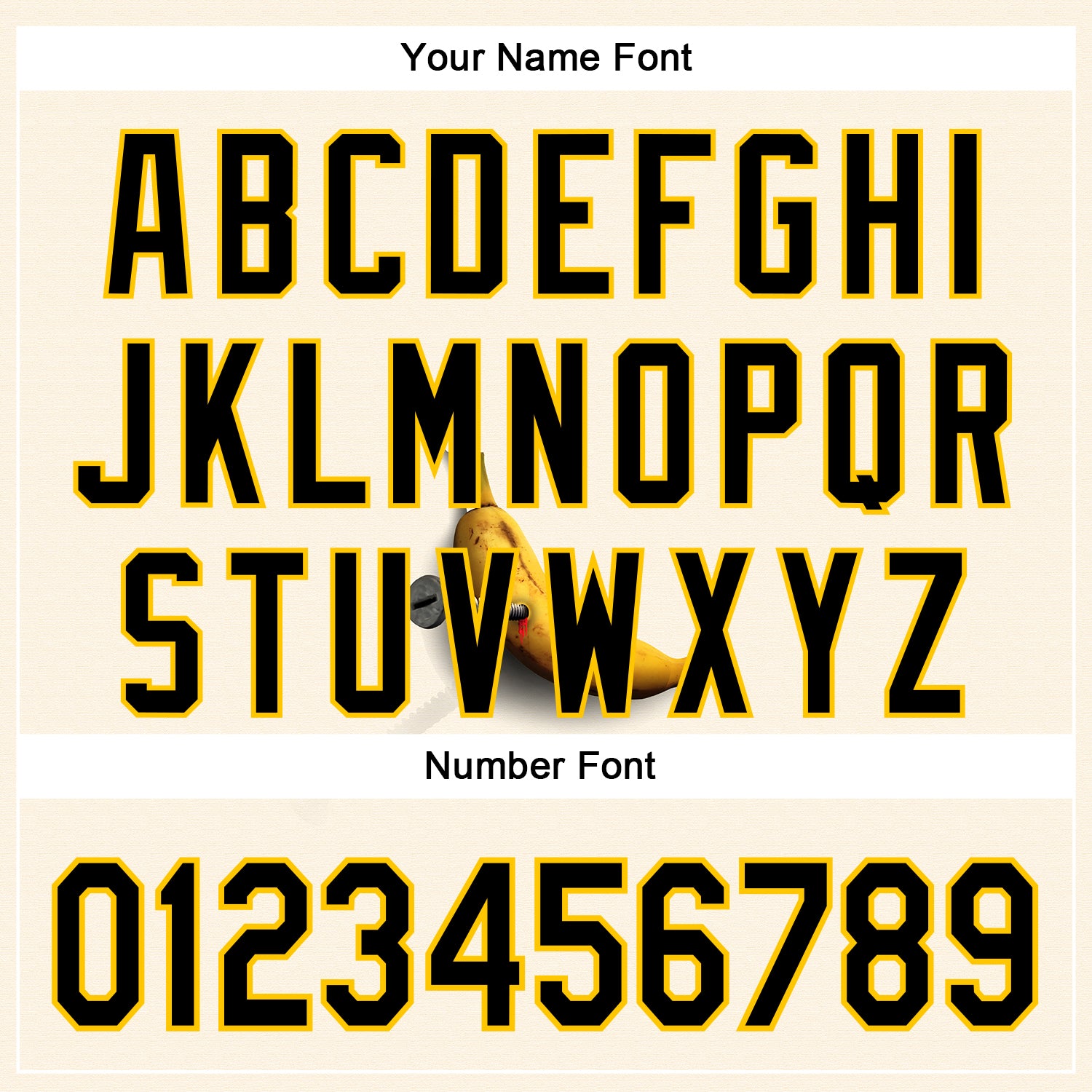 Custom Cream Black-Yellow 3D Marcel Caram Bananas Reinterpretation Authentic Baseball Jersey