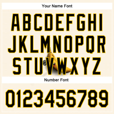 Custom Cream Black-Yellow 3D Marcel Caram Bananas Reinterpretation Authentic Baseball Jersey