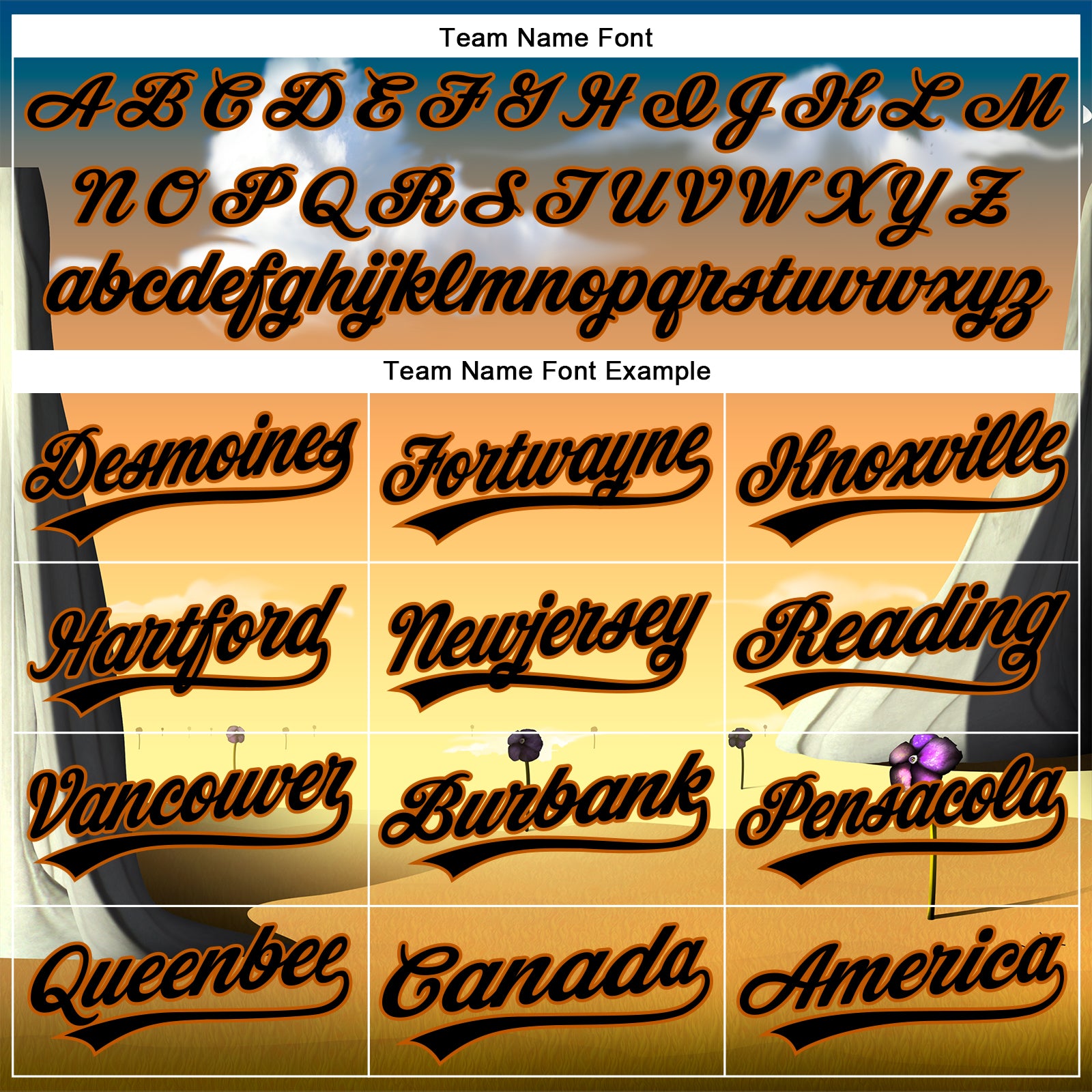 Custom Orange Black-Texas Orange 3D Marcel Caram Drina Authentic Baseball Jersey