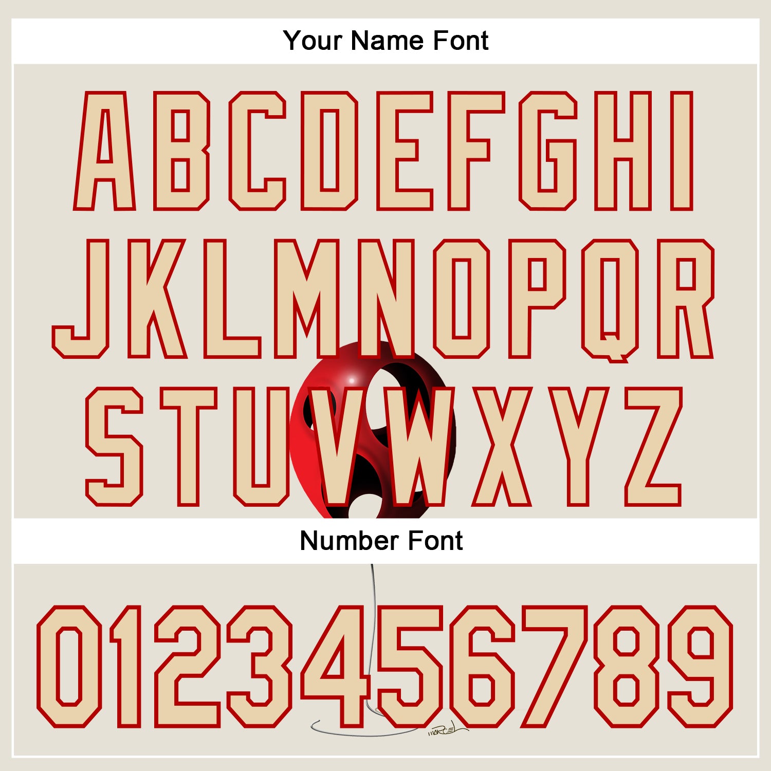 Custom Cream City Cream-Red 3D Marcel Caram Leaked Ballon Authentic Baseball Jersey