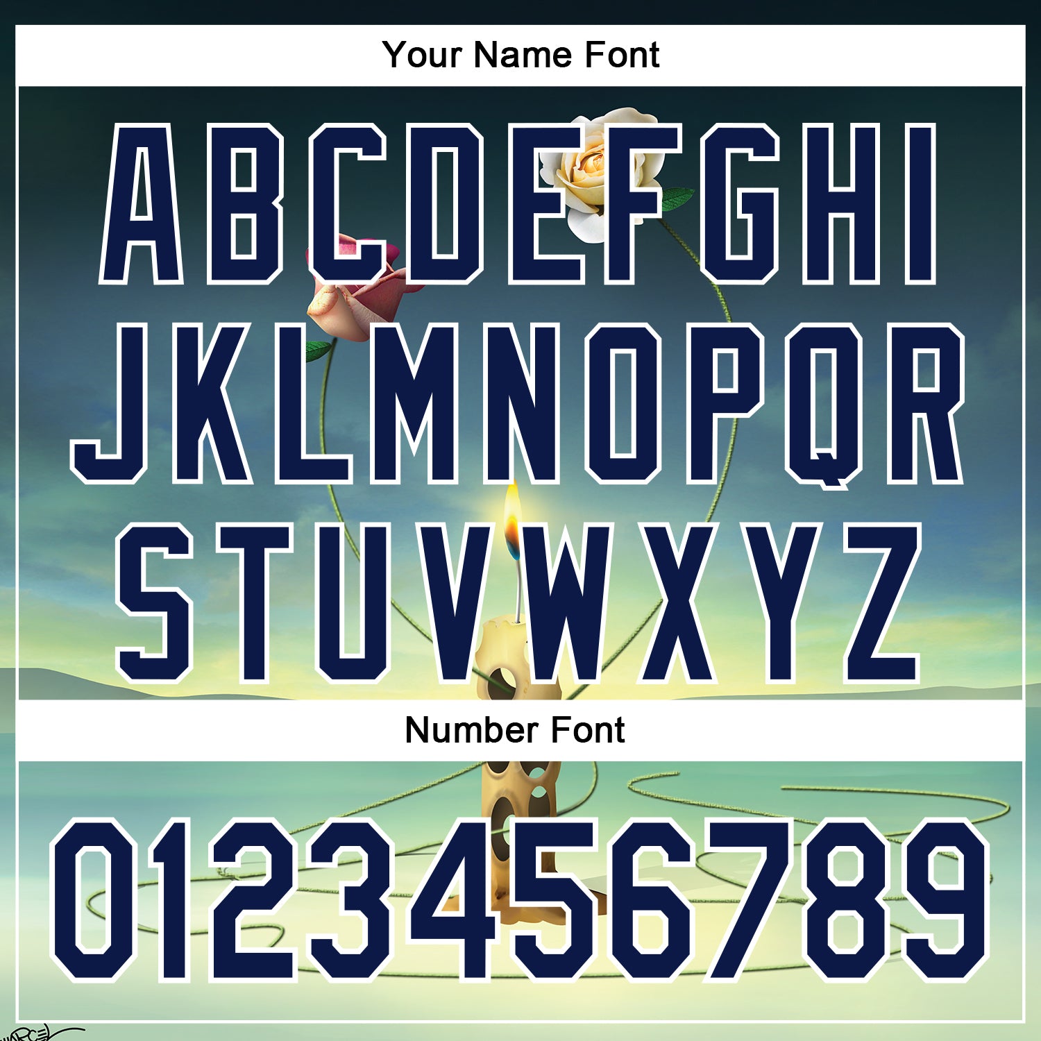 Custom Blue Navy-White 3D Marcel Caram The Dance Of The Roses Authentic Baseball Jersey