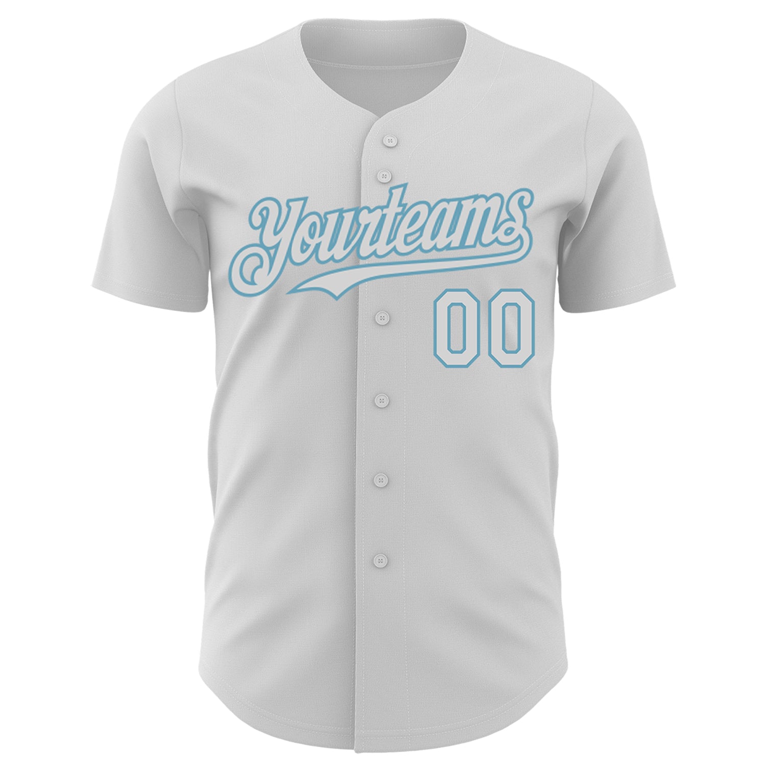 Custom White Shadow Blue 3D Marcel Caram The Horn Authentic Baseball Jersey
