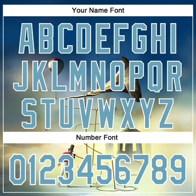 Custom White Shadow Blue 3D Marcel Caram The Horn Authentic Baseball Jersey