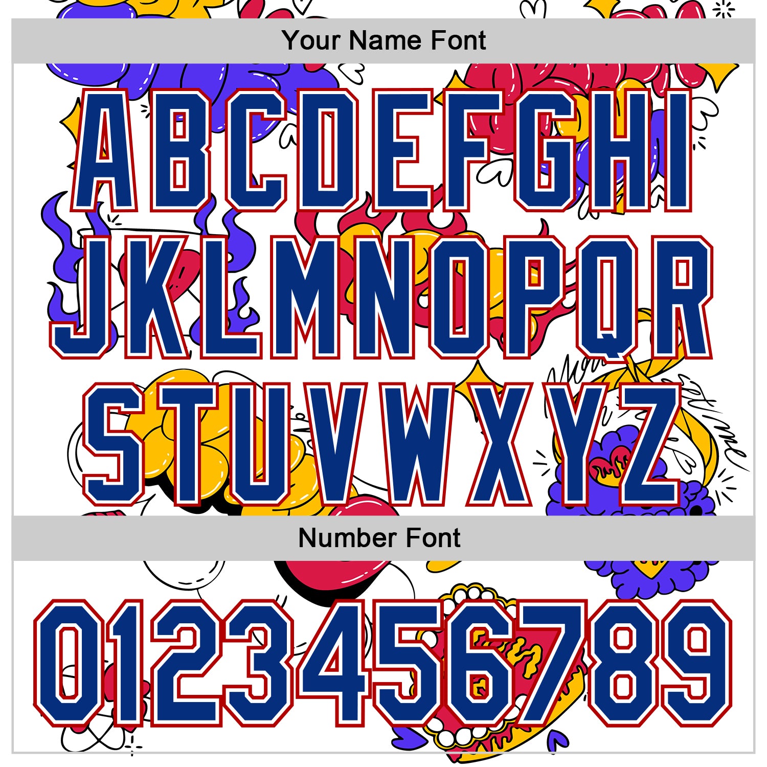 Custom White Royal-Red 3D Alexandra Ramirez Valentines Sticker Street Art Authentic Baseball Jersey