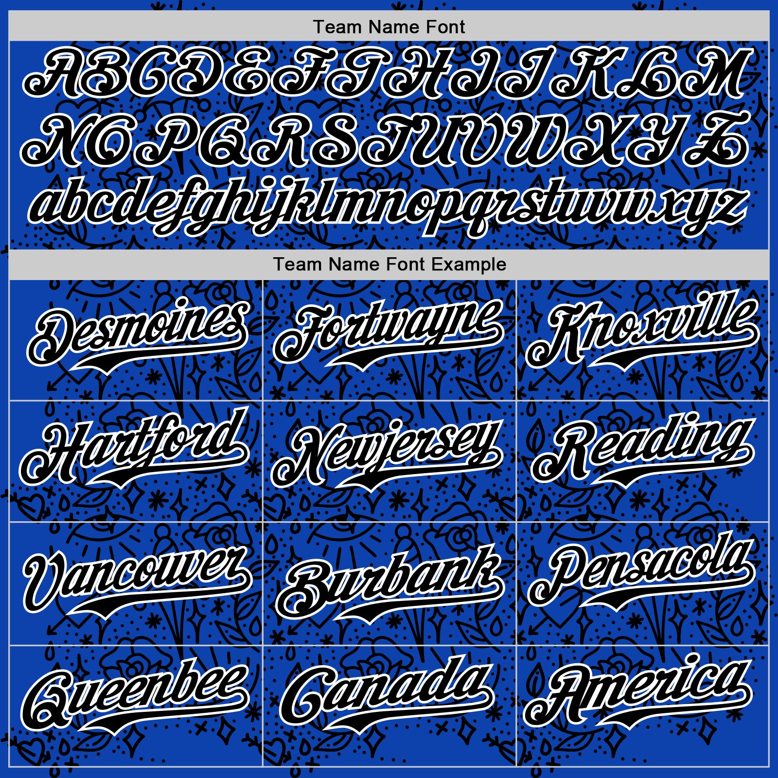 Custom Thunder Blue Black-White 3D Alexandra Ramirez Tattoo Pattern Street Art Authentic Baseball Jersey